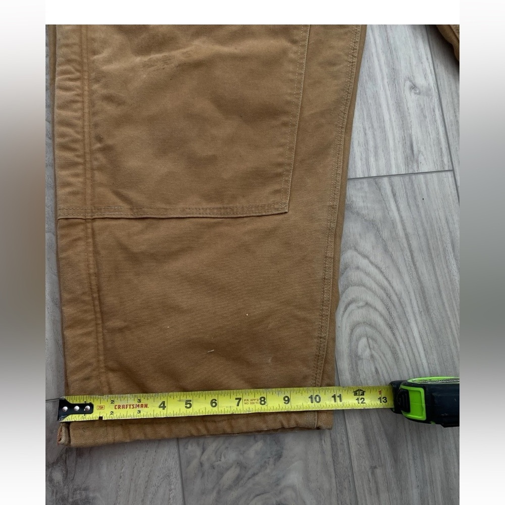 CARHARTT Brown, Bib‎ Overalls Lined  Workwear, Men’s Long Overalls, - Picture 13 of 16